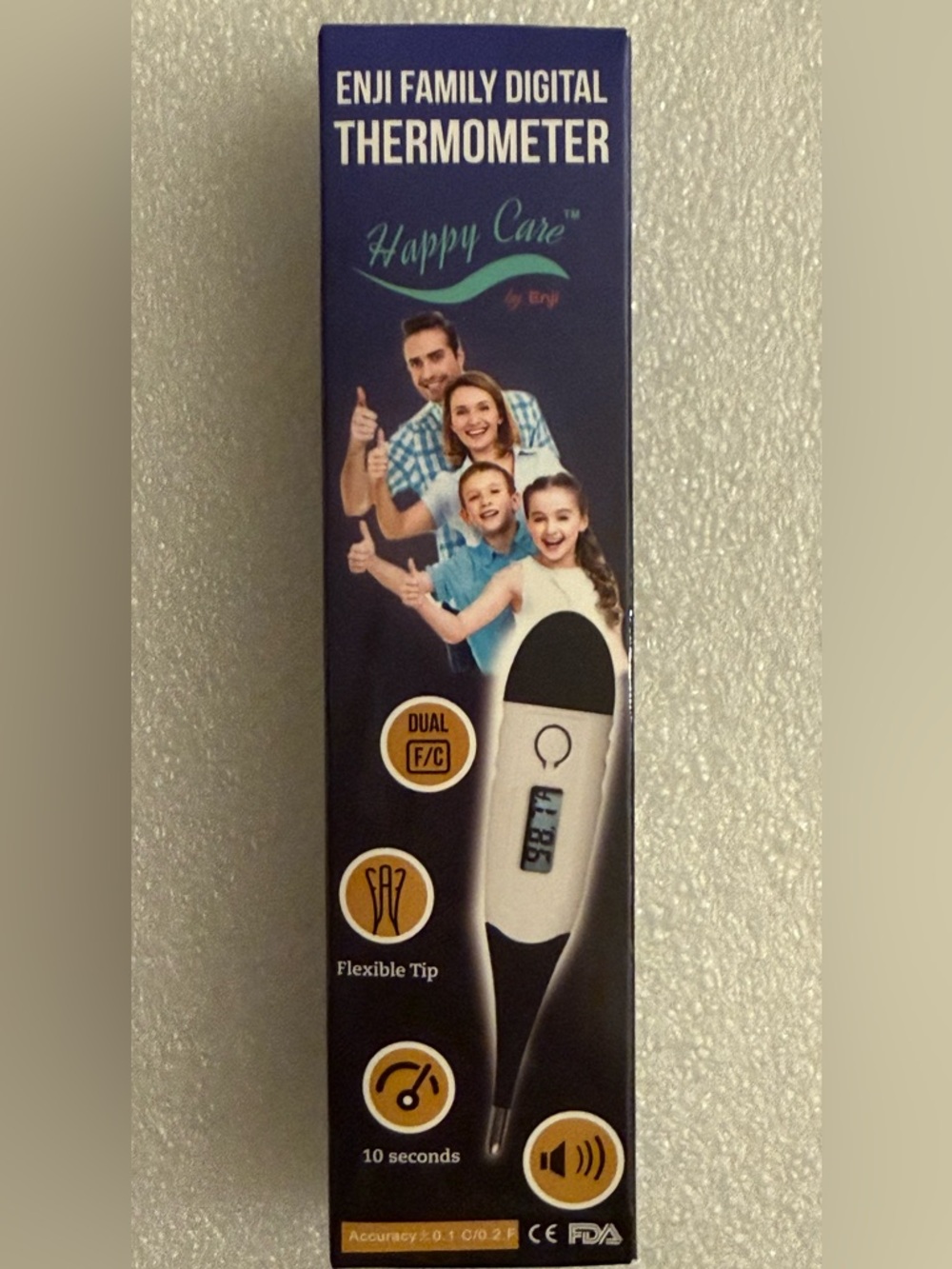 Happy Care Digital Thermometer - Oral, Rectal, Underarm NIB